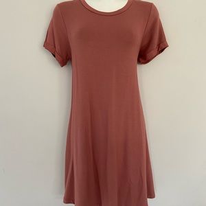 Rose forever 21 T-shirt dress
